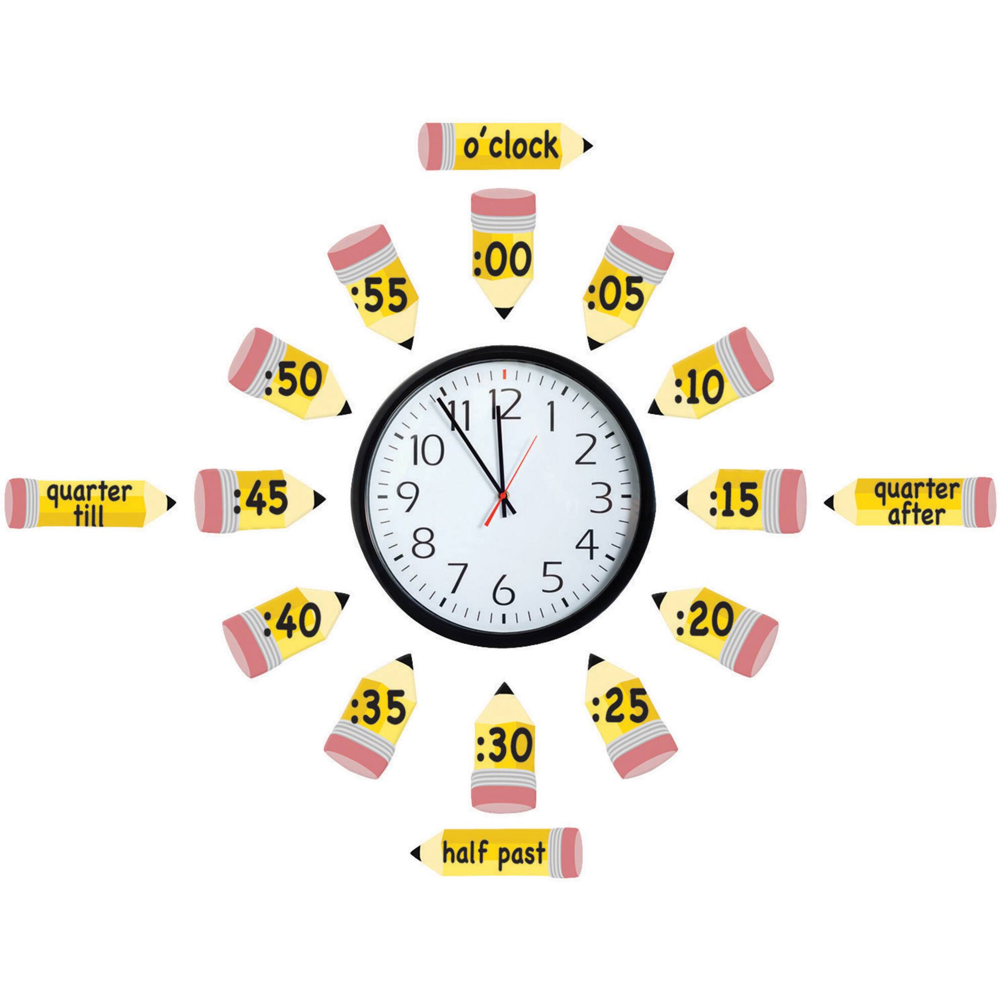 Eureka® Telling Time Bulletin Board Set